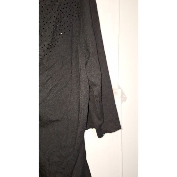 Apt 9 Woman Plus Sized Beaded Knit Baby Doll Style Going Out Top Sparkly Y2K 3X - Picture 3 of 9